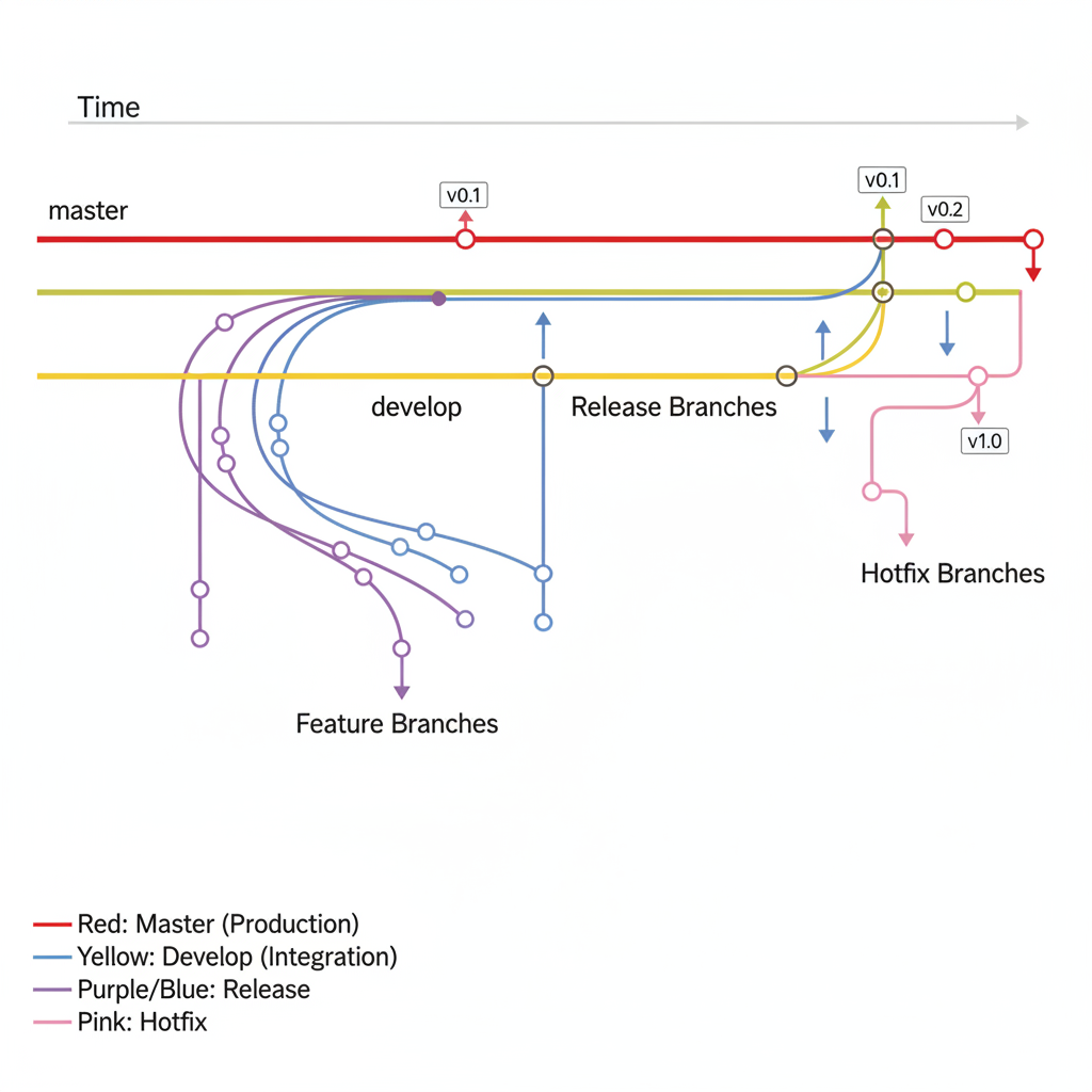 Git Flow branching model